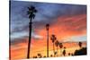 Vibrant sunset, Pacific Beach, San Diego, California, USA-Stuart Westmorland-Stretched Canvas