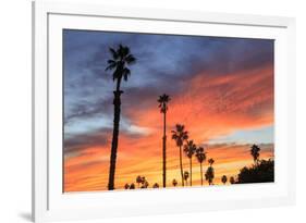 Vibrant sunset, Pacific Beach, San Diego, California, USA-Stuart Westmorland-Framed Photographic Print