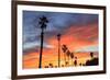 Vibrant sunset, Pacific Beach, San Diego, California, USA-Stuart Westmorland-Framed Photographic Print