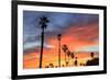 Vibrant sunset, Pacific Beach, San Diego, California, USA-Stuart Westmorland-Framed Photographic Print