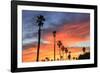 Vibrant sunset, Pacific Beach, San Diego, California, USA-Stuart Westmorland-Framed Photographic Print