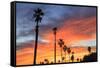 Vibrant sunset, Pacific Beach, San Diego, California, USA-Stuart Westmorland-Framed Stretched Canvas