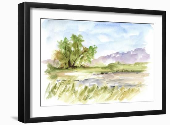 Vibrant Watercolor II-Ethan Harper-Framed Premium Giclee Print