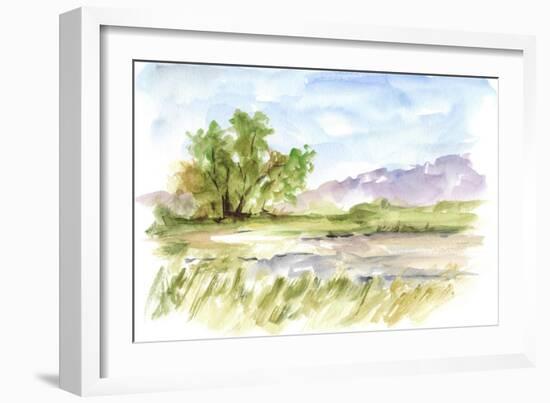 Vibrant Watercolor II-Ethan Harper-Framed Premium Giclee Print