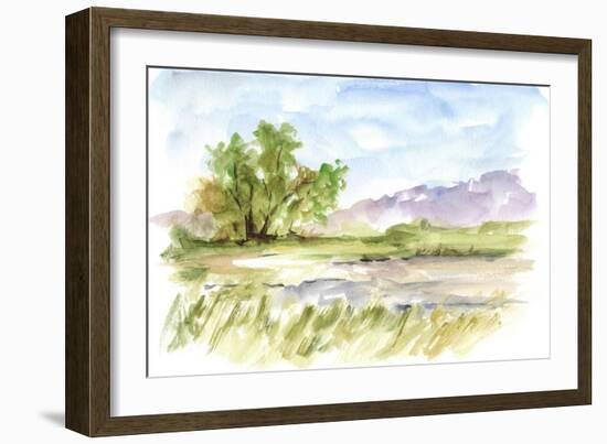 Vibrant Watercolor II-Ethan Harper-Framed Art Print