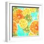 Vibrant Watercolour Lemons, Oranges, and Limes-Plateresca-Framed Art Print