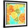 Vibrant Watercolour Lemons, Oranges, and Limes-Plateresca-Framed Art Print