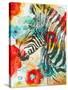 Vibrant Zebra-Patricia Pinto-Stretched Canvas