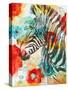 Vibrant Zebra-Patricia Pinto-Stretched Canvas