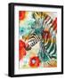 Vibrant Zebra-Patricia Pinto-Framed Art Print