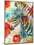 Vibrant Zebra-Patricia Pinto-Mounted Art Print