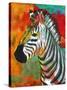 Vibrant Zebra-OnRei-Stretched Canvas