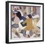 Vibrationist Composition-Rafael Barradas-Framed Giclee Print