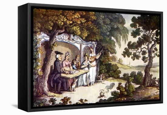 Vicar of Wakefield by Oliver Goldsmith-Thomas Rowlandson-Framed Stretched Canvas