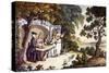 Vicar of Wakefield by Oliver Goldsmith-Thomas Rowlandson-Stretched Canvas