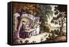 Vicar of Wakefield by Oliver Goldsmith-Thomas Rowlandson-Framed Stretched Canvas