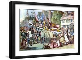 Vicar of Wakefield by Oliver Goldsmith-Thomas Rowlandson-Framed Giclee Print