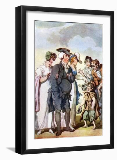 Vicar of Wakefield by Oliver Goldsmith-Thomas Rowlandson-Framed Giclee Print