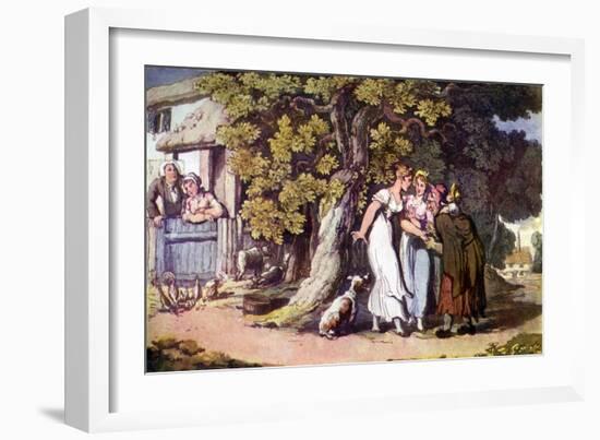 Vicar of Wakefield by Oliver Goldsmith-Thomas Rowlandson-Framed Giclee Print