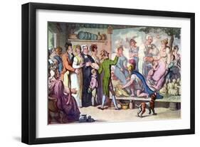 Vicar of Wakefield by Oliver Goldsmith-Thomas Rowlandson-Framed Giclee Print