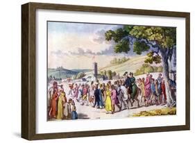 Vicar of Wakefield by Oliver Goldsmith-Thomas Rowlandson-Framed Giclee Print