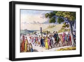 Vicar of Wakefield by Oliver Goldsmith-Thomas Rowlandson-Framed Giclee Print