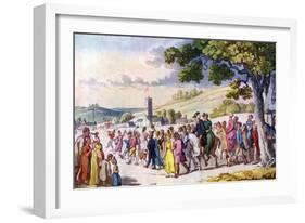 Vicar of Wakefield by Oliver Goldsmith-Thomas Rowlandson-Framed Giclee Print