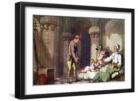 Vicar of Wakefield by Oliver Goldsmith-Thomas Rowlandson-Framed Giclee Print