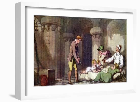 Vicar of Wakefield by Oliver Goldsmith-Thomas Rowlandson-Framed Giclee Print