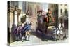 Vicar of Wakefield by Oliver Goldsmith-Thomas Rowlandson-Stretched Canvas