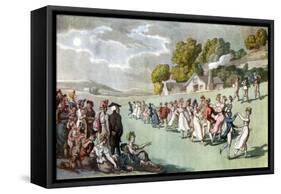 Vicar of Wakefield by Oliver Goldsmith-Thomas Rowlandson-Framed Stretched Canvas