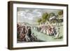 Vicar of Wakefield by Oliver Goldsmith-Thomas Rowlandson-Framed Giclee Print