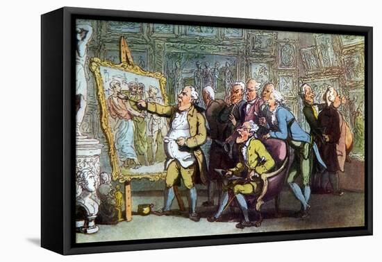 Vicar of Wakefield by Oliver Goldsmith-Thomas Rowlandson-Framed Stretched Canvas