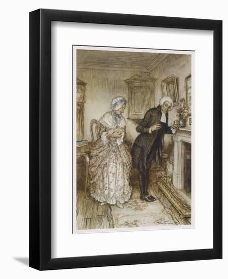 Vicar Wakefield, Rackham-Arthur Rackham-Framed Art Print