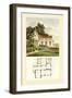 Vicarage House-Papworth-Framed Art Print