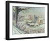Vicarage in the Snow-Eric Ravilious-Framed Giclee Print