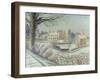 Vicarage in the Snow-Eric Ravilious-Framed Giclee Print
