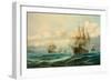 Vice-Admiral Phipps Hornby's Squadron Steaming Through the Dardanelles on Passage to…-David James-Framed Giclee Print