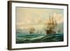 Vice-Admiral Phipps Hornby's Squadron Steaming Through the Dardanelles on Passage to…-David James-Framed Giclee Print