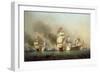 Vice Admiral Sir George Anson's (1697-1762) Victory Off Cape Finisterre, 1749-Samuel Scott-Framed Giclee Print