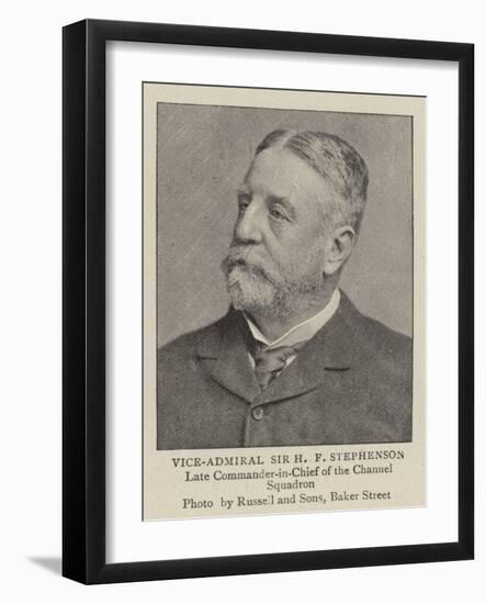 Vice-Admiral Sir H F Stephenson-null-Framed Giclee Print