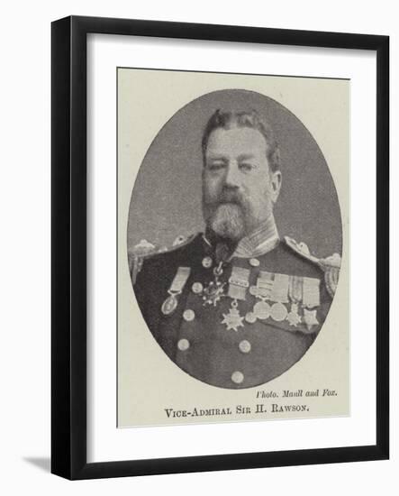 Vice-Admiral Sir H Rawson-null-Framed Giclee Print