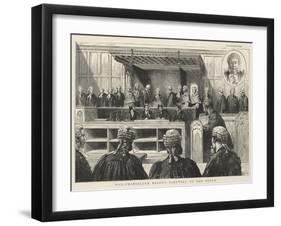 Vice-Chancellor Bacon's Farewell to the Bench-null-Framed Giclee Print