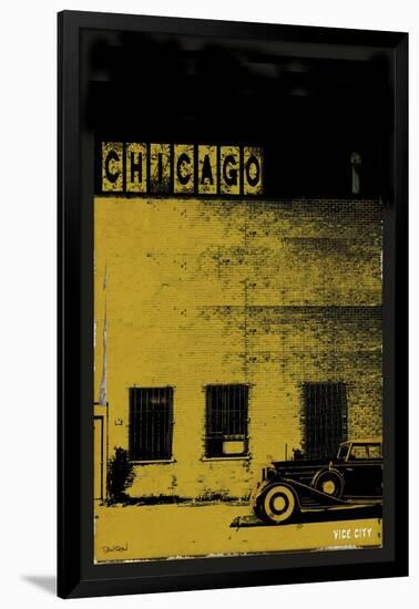 Vice City - Chicago grey-Pascal Normand-Framed Art Print