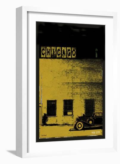 Vice City - Chicago grey-Pascal Normand-Framed Art Print