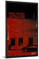 Vice City Detroit- Red-Pascal Normand-Mounted Art Print