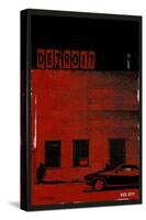 Vice City Detroit- Red-Pascal Normand-Stretched Canvas