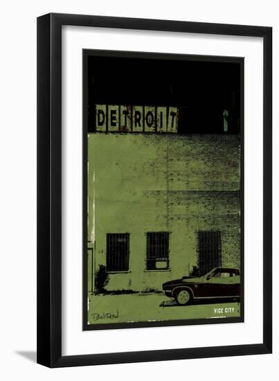 Vice City-Detroit-null-Framed Art Print