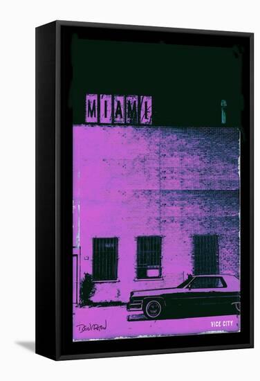 Vice City - Miami-Pascal Normand-Framed Stretched Canvas