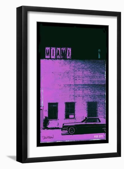 Vice City - Miami-Pascal Normand-Framed Art Print